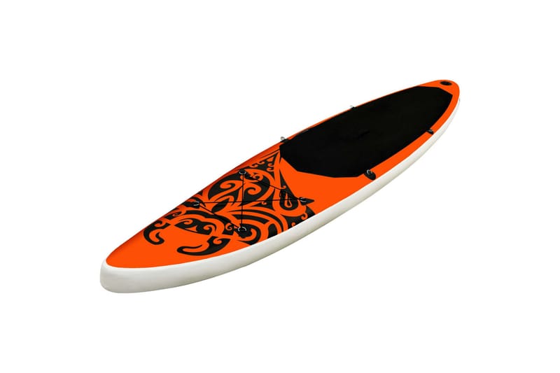 Oppblåsbart padlebrettsett 305x76x15 cm oransje - Oransj - Sport & fritid - Hjemmetrening - Treningsutstyr - Treningsgulv & puslematte