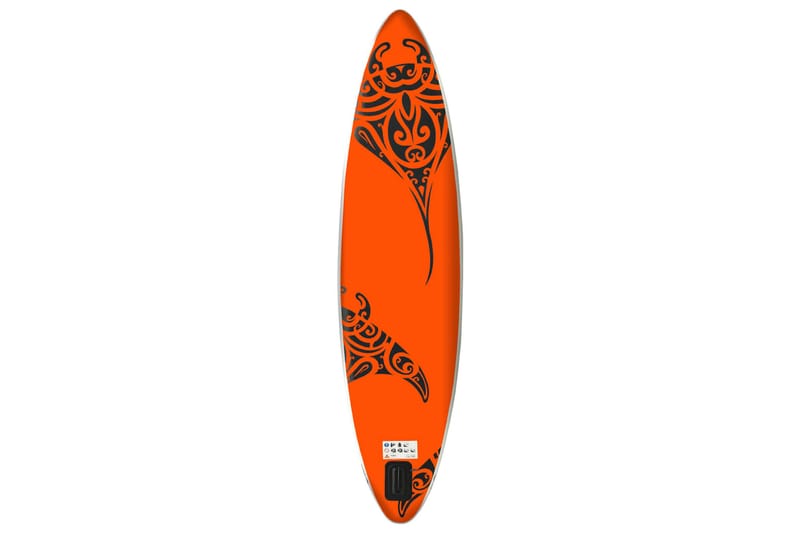 Oppblåsbart padlebrettsett 305x76x15 cm oransje - Oransj - Sport & fritid - Hjemmetrening - Treningsutstyr - Treningsgulv & puslematte