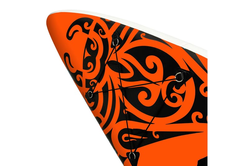 Oppblåsbart padlebrettsett 305x76x15 cm oransje - Oransj - Sport & fritid - Hjemmetrening - Treningsutstyr - Treningsgulv & puslematte