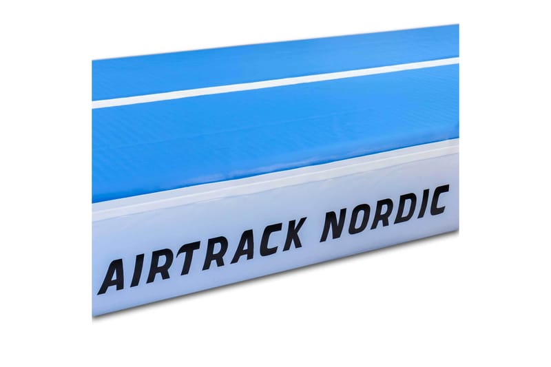 Airtrack Nordic Deluxe 8x1 m - Blå|Hvit - Turnmatte & Airtrack