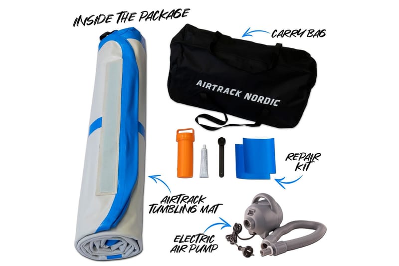 Airtrack Nordic Home 3x1 m - Grønn - Sport & fritid - Hjemmetrening - Treningsutstyr - Turnmatte & Airtrack