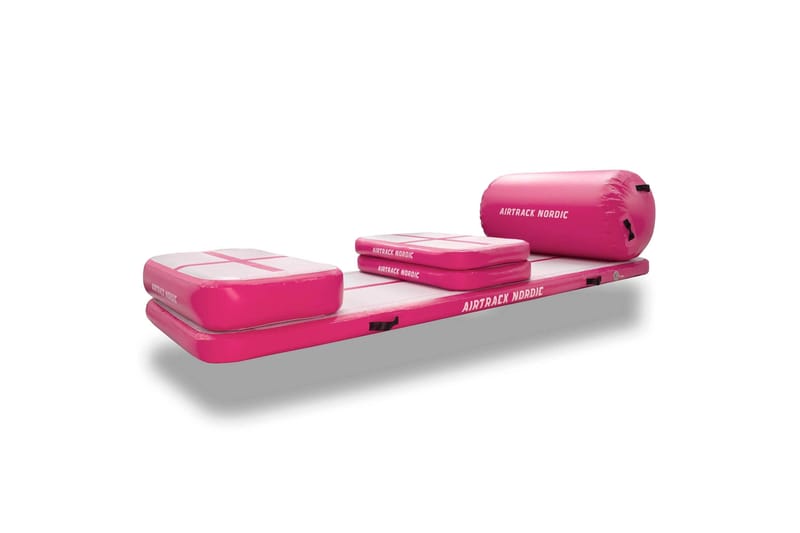Airtrack Nordic Home Set - Rosa - Sport & fritid - Hjemmetrening - Treningsutstyr - Turnmatte & Airtrack