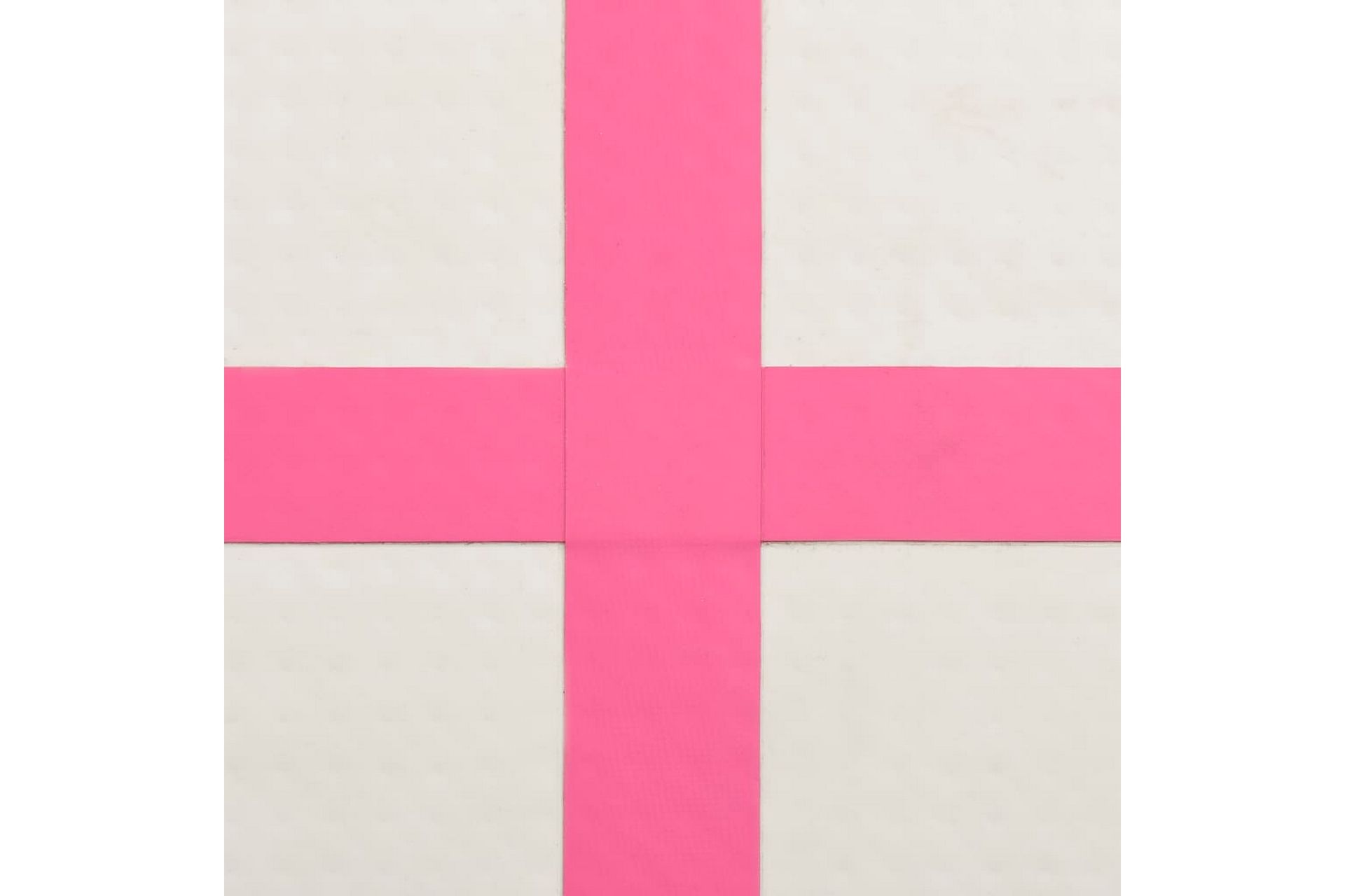 Oppblåsbar gymnastikkmatte med pumpe 400x100x20 cm PVC rosa - Rosa - Sport & fritid - Hjemmetrening - Yoga