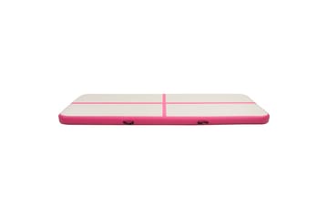 Oppblåsbar gymnastikkmatte med pumpe 400x100x20 cm PVC rosa - Rosa - Sport & fritid - Hjemmetrening - Yoga