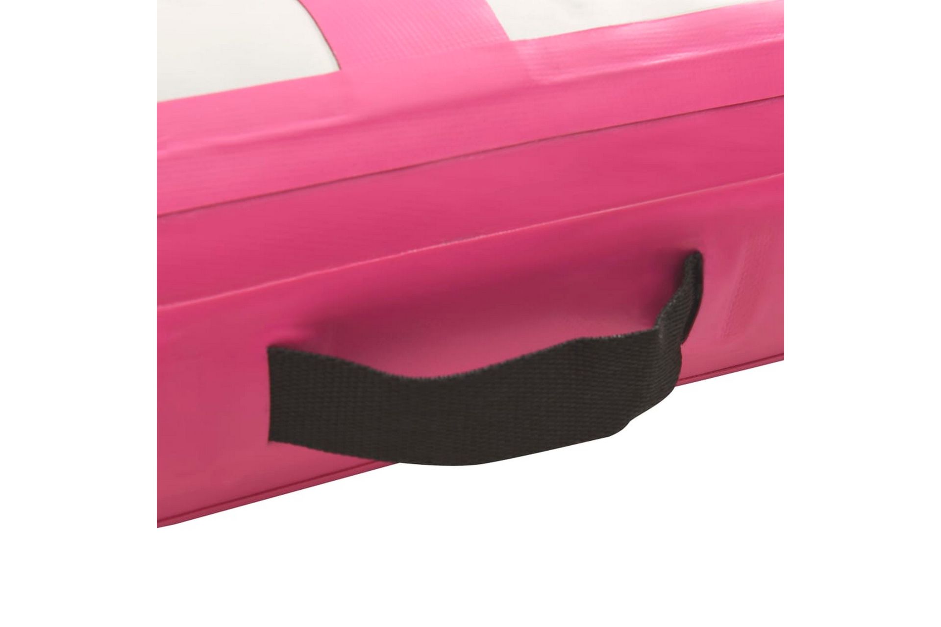 Oppblåsbar gymnastikkmatte med pumpe 400x100x20 cm PVC rosa - Rosa - Sport & fritid - Hjemmetrening - Yoga