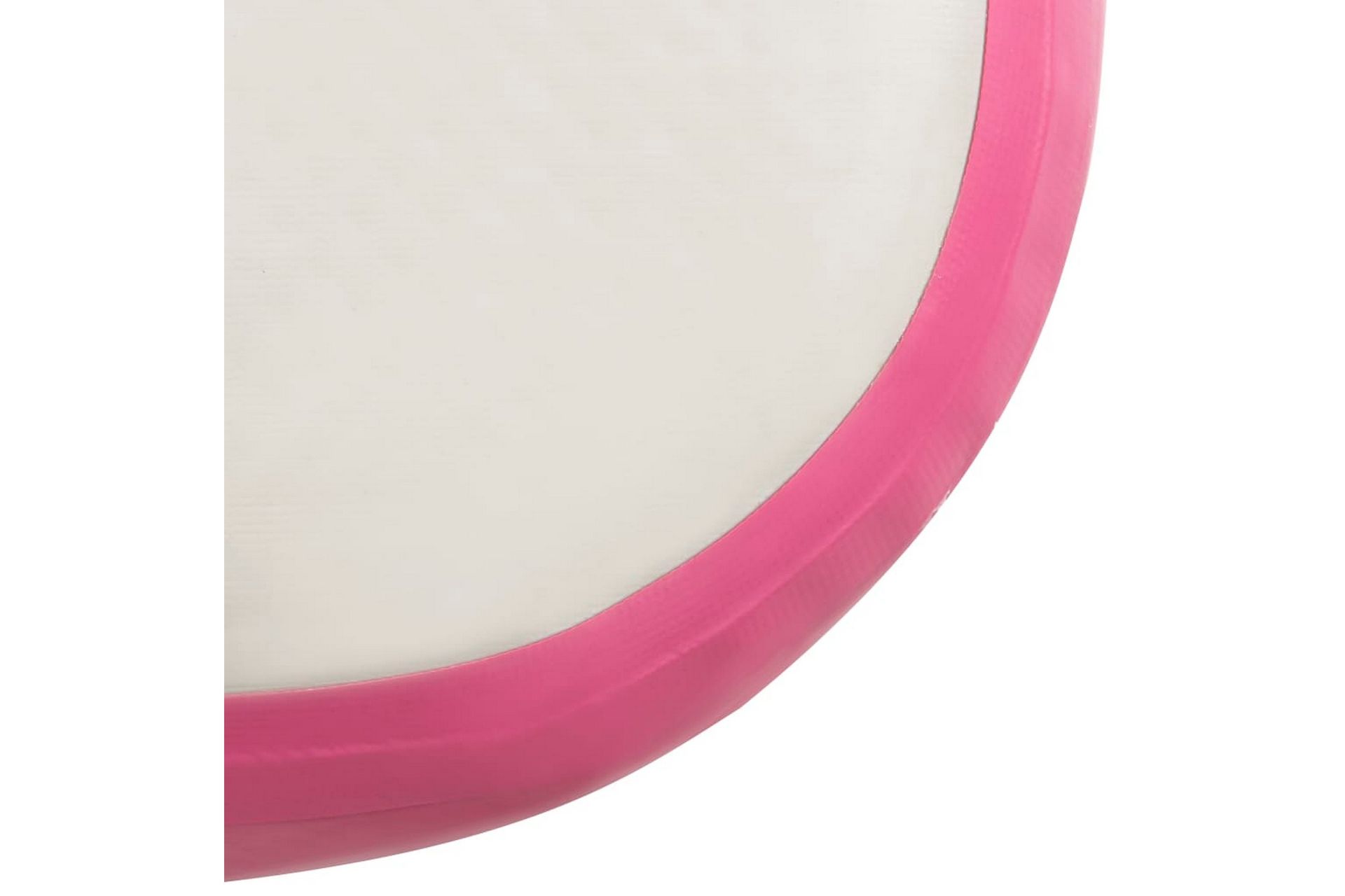 Oppblåsbar gymnastikkmatte med pumpe 400x100x20 cm PVC rosa - Rosa - Sport & fritid - Hjemmetrening - Yoga