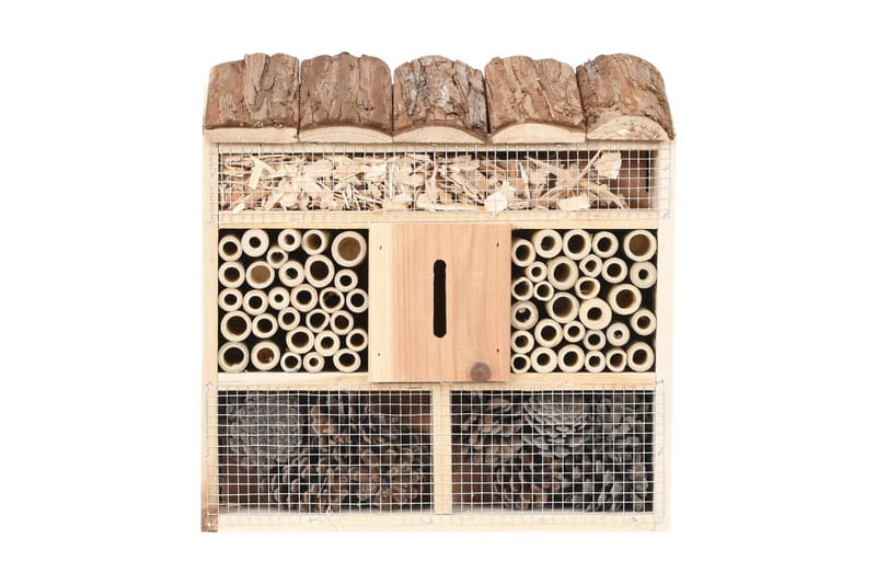 Insekthotell 30x10x30 cm gran - Brun - Sport & fritid - Til dyrene