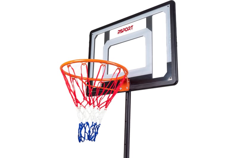Prosport Barn Basketballkurv 1,6-2,1 m - Svart/Hvit - Sport & fritid - Lek & sport - Utendørs spill