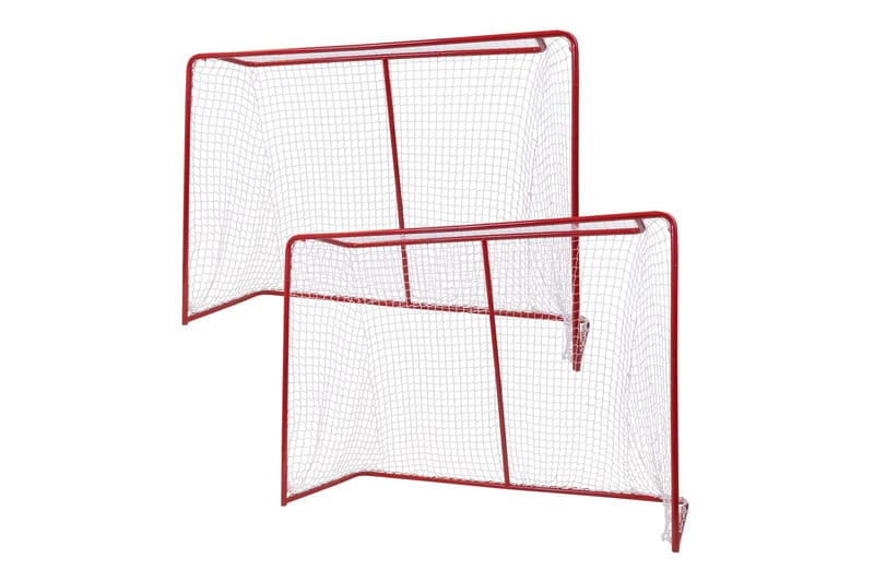 2 x Street Hockey Mål - Hvit - Sport & fritid - Lek & sport - Utendørs spill