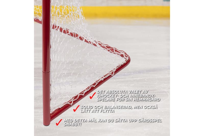 2 x Street Hockey Mål - Hvit - Sport & fritid - Lek & sport - Utendørs spill