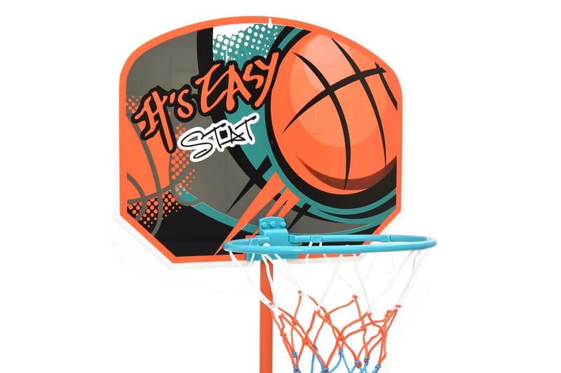 Bærbart basketballsett justerbart 109-141 cm - Flerfarget - Utendørs spill