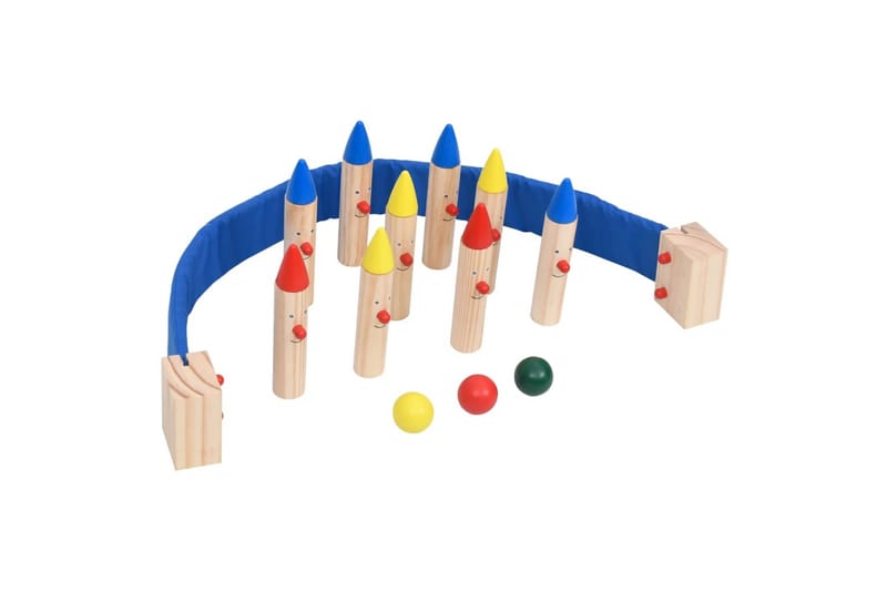 Bowlingspill flerfarget heltre furu - Sport & fritid - Lek & sport - Lekeplass & lekeplassutstyr