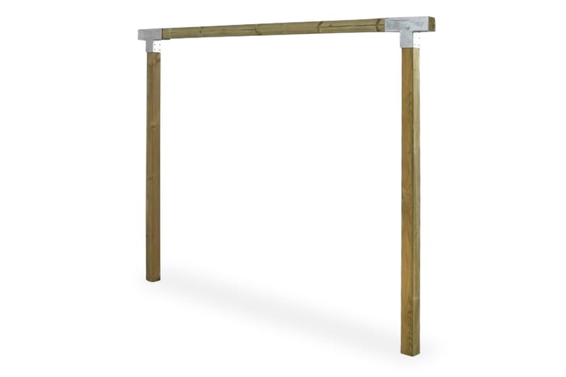 Cubic Huskestativ med 9x9 stolper/tverrbjelke med beslag - Naturell - Sport & fritid - Lek & sport - Lekeplass & lekeplassutstyr