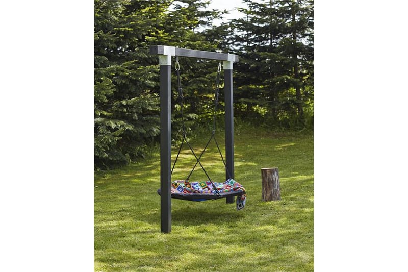 Cubic Huskestativ med 9x9 stolper/tverrbjelke med beslag - Naturell - Sport & fritid - Lek & sport - Lekeplass & lekeplassutstyr