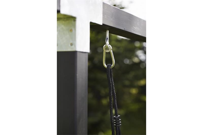 Cubic Huskestativ med 9x9 stolper/tverrbjelke med beslag - Svart - Sport & fritid - Lek & sport - Lekeplass & lekeplassutstyr