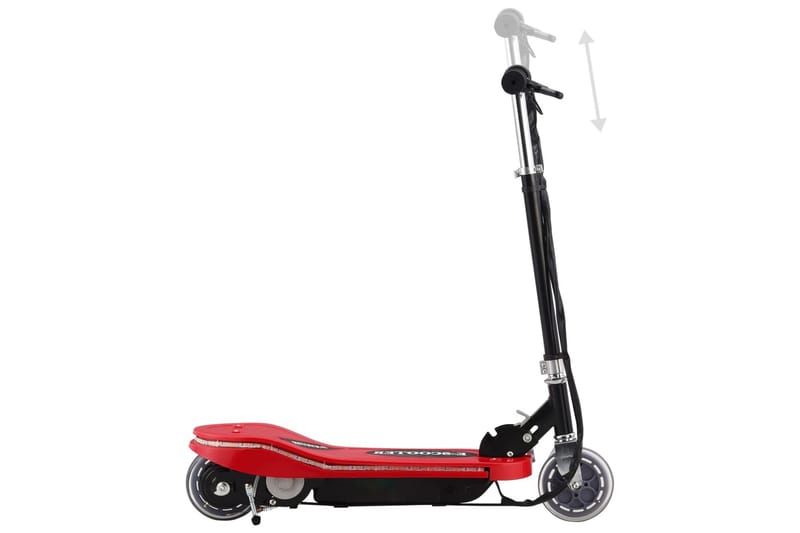 Elektrisk sparkesykkel med LED 120 W rød - Rød - Lekeplass & lekeplassutstyr - Sparkesykkel - Lekekjøretøy & hobbykjøretøy