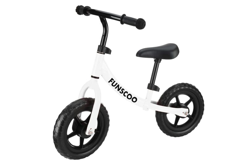 Funscoo KIckbike - Hvit - Lekekjøretøy & hobbykjøretøy - Lekeplass & lekeplassutstyr - Balansesykkel