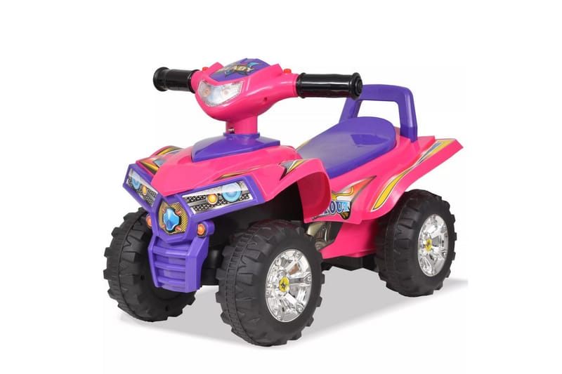 Gåbil ATV med lyd og lys rosa og lilla - Lekeplass & lekeplassutstyr - Pedalbil - Lekekjøretøy & hobbykj�øretøy