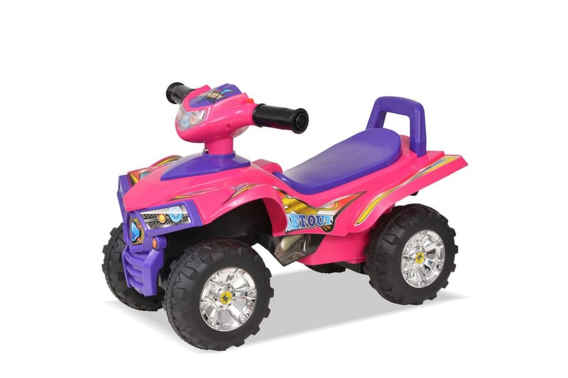 Gåbil ATV med lyd og lys rosa og lilla - Sport & fritid - Lek & sport - Lekeplass & lekeplassutstyr