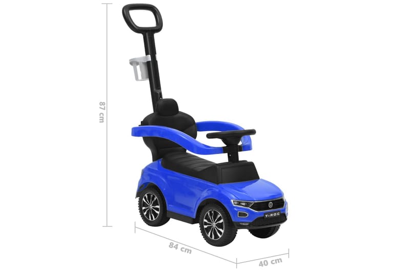 Gåbil Volkswagen T-Roc blå - Blå - Sport & fritid - Lek & sport - Lekeplass & lekeplassutstyr