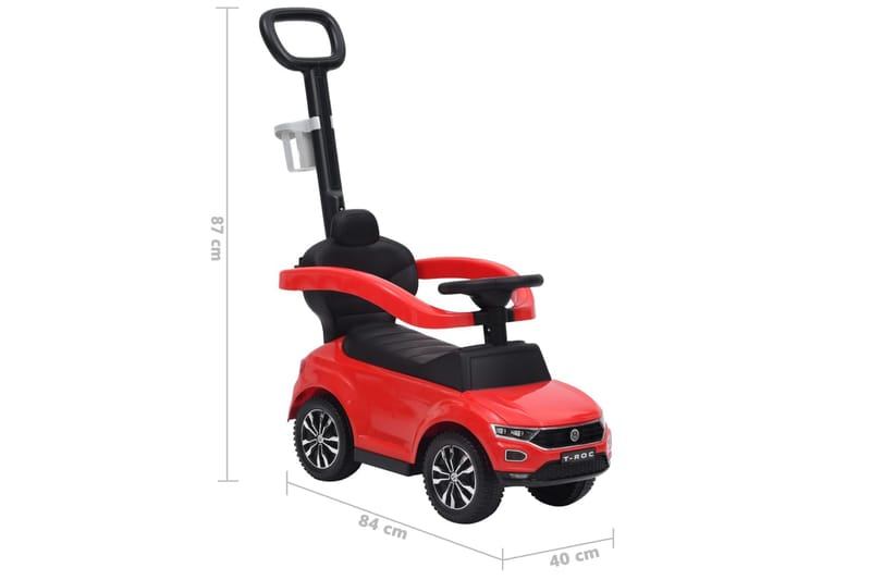 Gåbil Volkswagen T-Roc rød - Rød - Sport & fritid - Lek & sport - Lekeplass & lekeplassutstyr