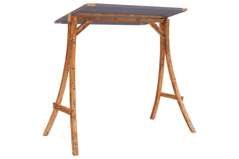 Huskestativ med antrasitt tak gran med teakfinish - Brun - Sport & fritid - Lek & sport - Lekeplass & lekeplassutstyr