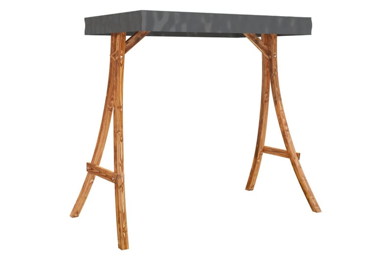 Huskestativ med antrasitt tak gran med teakfinish - Brun - Sport & fritid - Lek & sport - Lekeplass & lekeplassutstyr