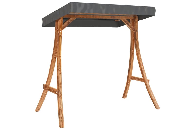 Huskestativ med antrasitt tak gran med teakfinish - Brun - Sport & fritid - Lek & sport - Lekeplass & lekeplassutstyr