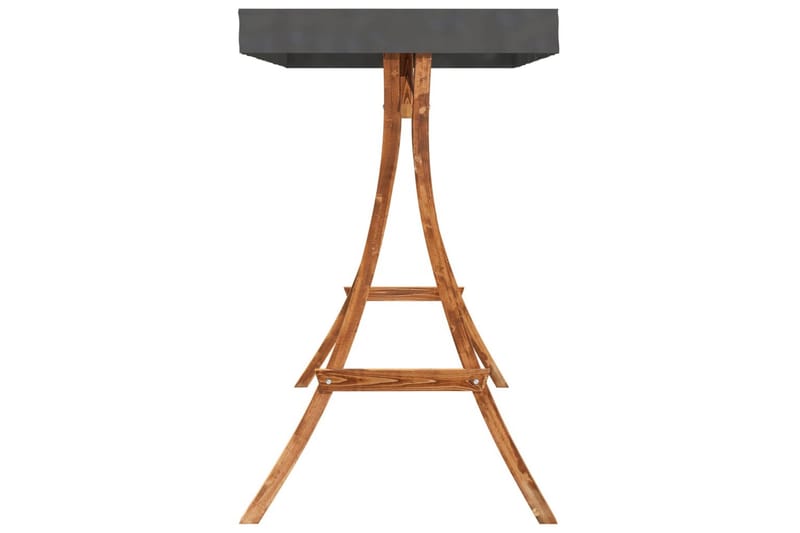 Huskestativ med antrasitt tak gran med teakfinish - Brun - Sport & fritid - Lek & sport - Lekeplass & lekeplassutstyr