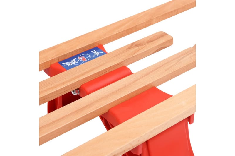 Kjelke med ryggstøtte sammenleggbar 110 cm tre - Rød - Sport & fritid - Lek & sport - Lekeplass & lekeplassutstyr