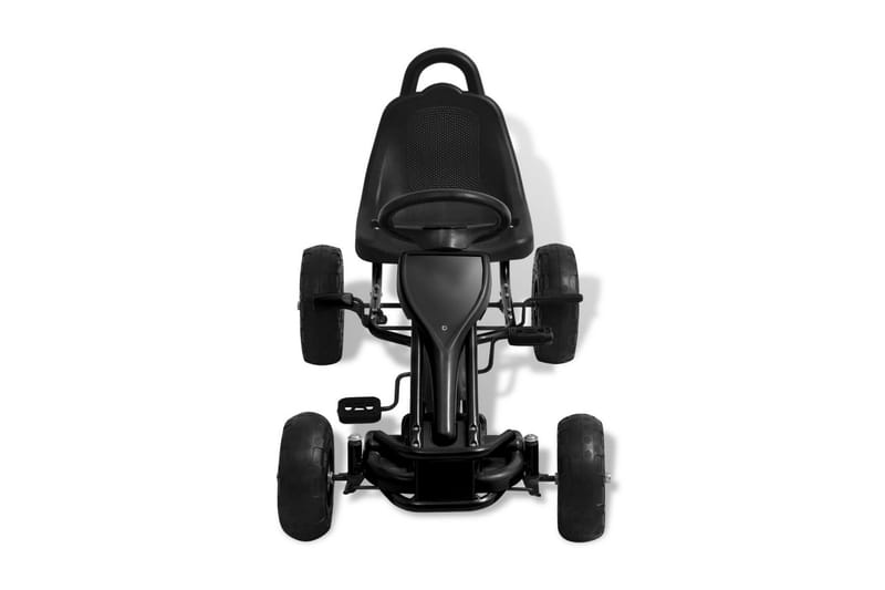 Pedal-go-kart med pneumatiske dekk svart - Sport & fritid - Lek & sport - Lekeplass & lekeplassutstyr