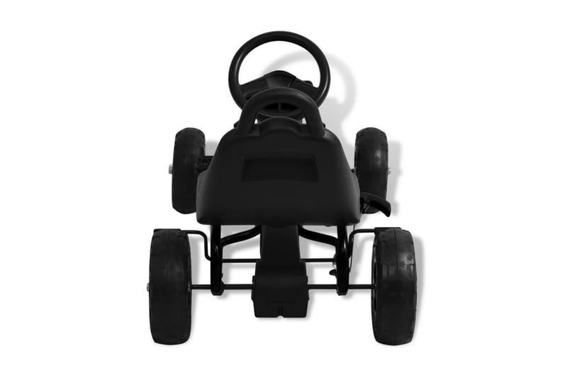 Pedal-go-kart med pneumatiske dekk svart - Lekeplass & lekeplassutstyr - Lekekjøretøy & hobbykjøretøy - Elbil for barn