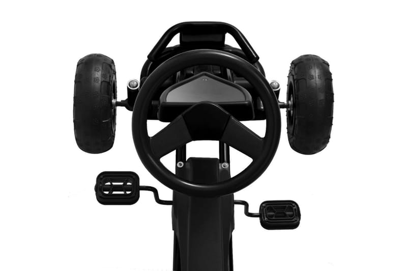 Pedal-go-kart med pneumatiske dekk svart - Sport & fritid - Lek & sport - Lekeplass & lekeplassutstyr