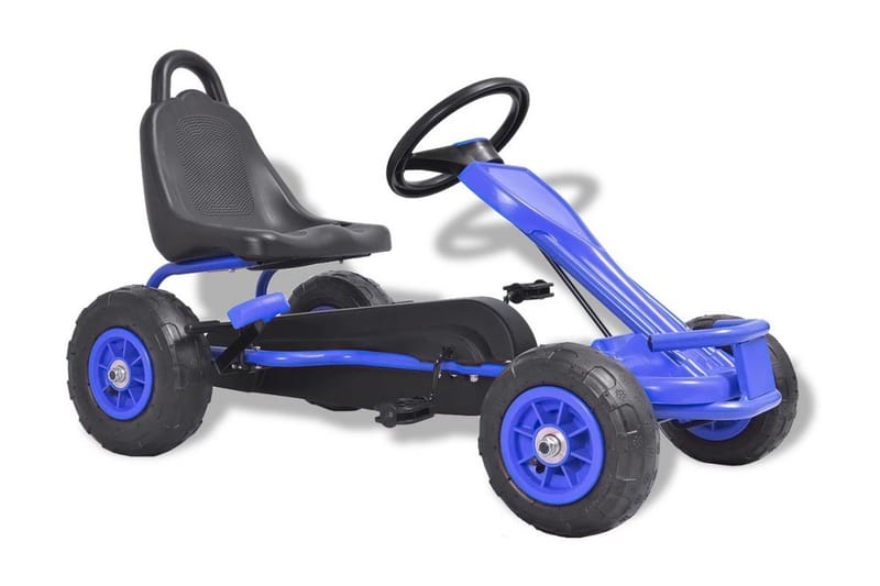 Pedal-go-kart med pneumatiske dekk blå - Lekeplass & lekeplassutstyr - Lekekjøretøy & hobbykjøretøy - Elbil for barn