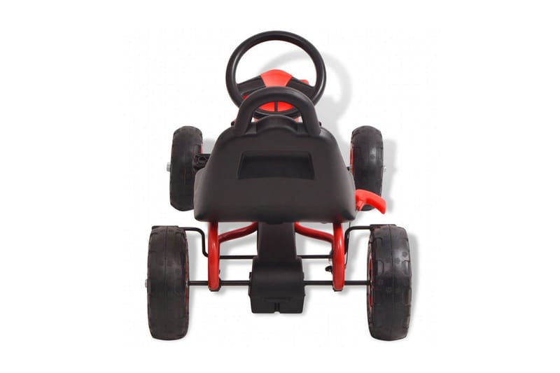 Pedal-go-kart med pneumatiske dekk rød - Sport & fritid - Lek & sport - Lekeplass & lekeplassutstyr