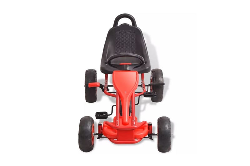 Pedal-go-kart med pneumatiske dekk rød - Sport & fritid - Lek & sport - Lekeplass & lekeplassutstyr