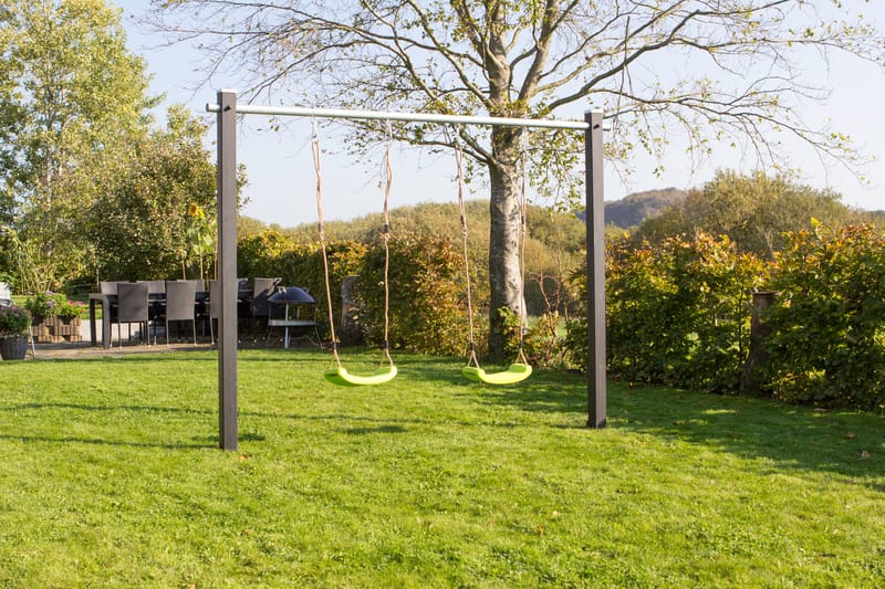 PLUS Huskestativ med Husker 264x9x210 cm - Sport & fritid - Lek & sport - Lekeplass & lekeplassutstyr