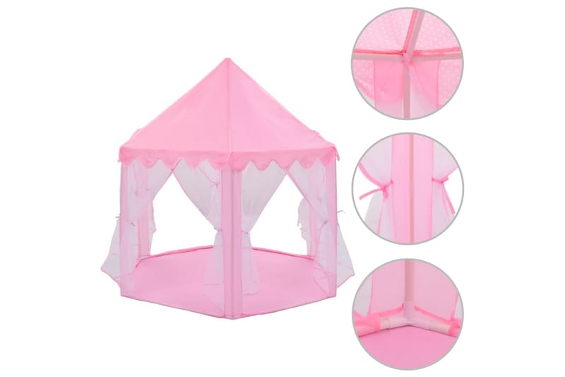 Prinsessetelt rosa - Sport & fritid - Lek & sport - Lekeplass & lekeplassutstyr