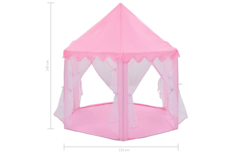 Prinsessetelt rosa - Sport & fritid - Lek & sport - Lekeplass & lekeplassutstyr