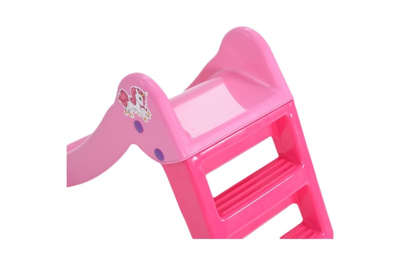 Sammenleggbar sklie for barn 111 cm rosa - Rosa - Sklie - Lekeplass & lekeplassutstyr