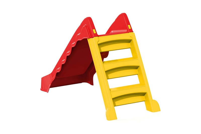 Sammenleggbar sklie for barn innendørs utendørs rød og gul - Flerfarget - Sklie - Lekeplass & lekeplassutstyr