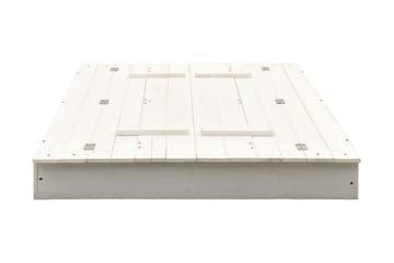 Sandkasse gran hvit 95x90x15 cm - Hvit - Sport & fritid - Lek & sport - Lekeplass & lekeplassutstyr