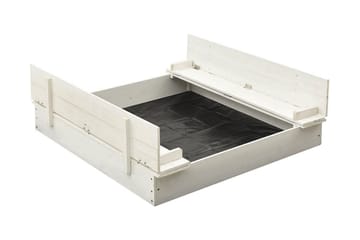 Sandkasse gran hvit 95x90x15 cm - Hvit - Sport & fritid - Lek & sport - Lekeplass & lekeplassutstyr