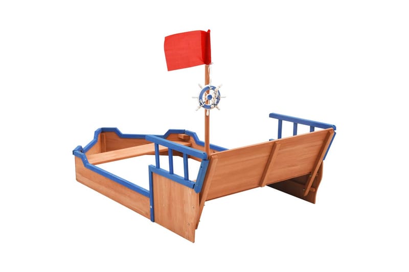 Sandkasse piratskip gran 190x94,5x136 cm - Sport & fritid - Lek & sport - Lekeplass & lekeplassutstyr