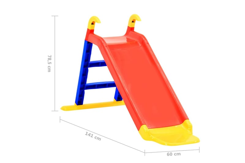 Sklie for barn 141 cm PP - Flerfarget - Sklie - Lekeplass & lekeplassutstyr