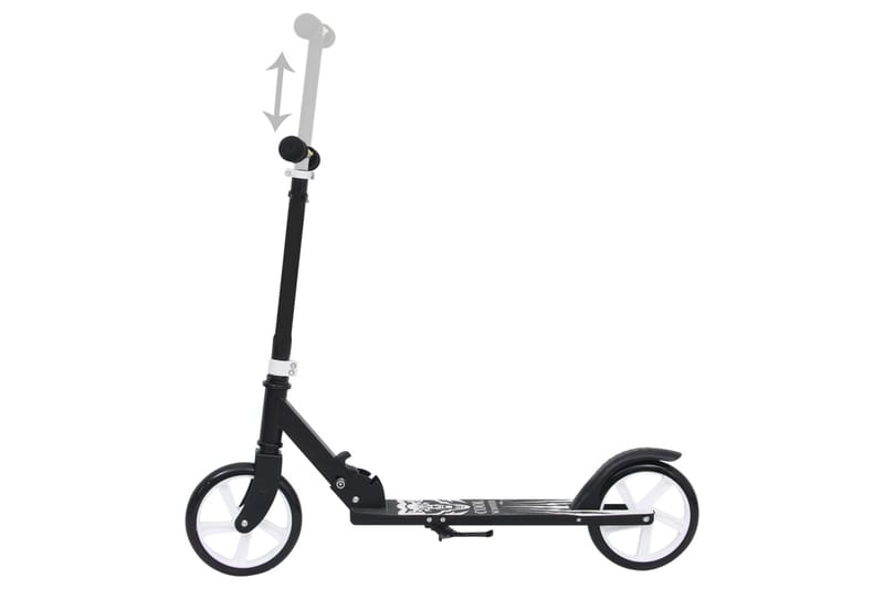 Sparkesykkel for barn 2 hjul med justerbart styre svart - Svart - Lekeplass & lekeplassutstyr - Sparkesykkel - Lekekjøretøy & hobbykjøretøy