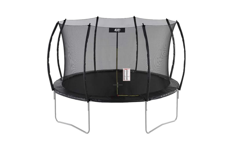 React Aero Trampoline med Beskyttelsesnett 3,05 m - Svart - Trampoliner