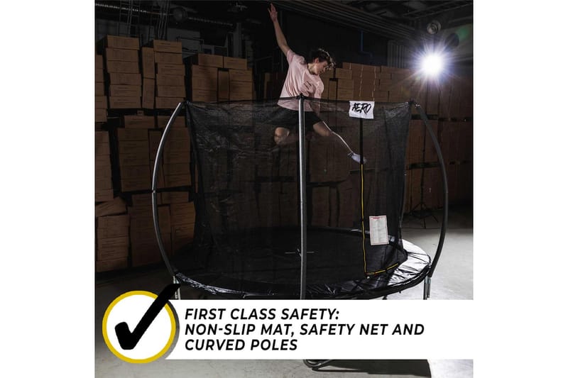 React Aero Trampoline med Beskyttelsesnett 3,96 m - Svart - Sport & fritid - Lek & sport - Lekeredskap & utelek