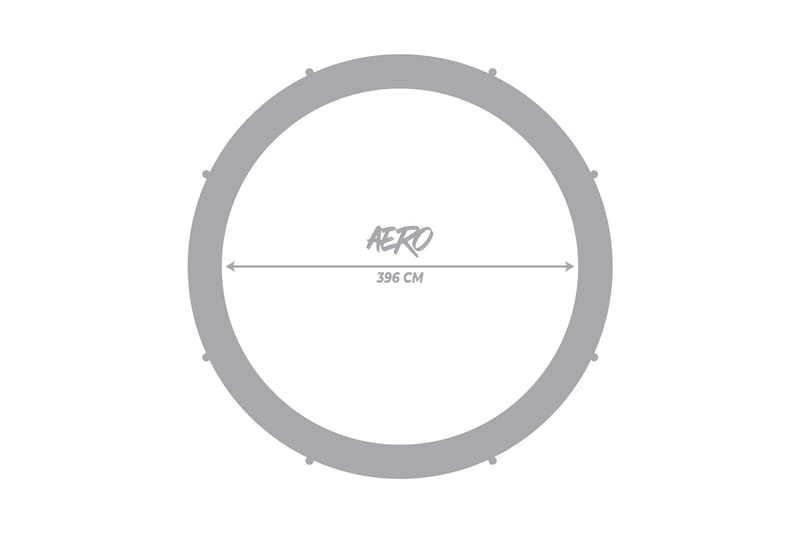React Aero Trampoline med Beskyttelsesnett 3,96 m - Svart - Sport & fritid - Lek & sport - Lekeredskap & utelek