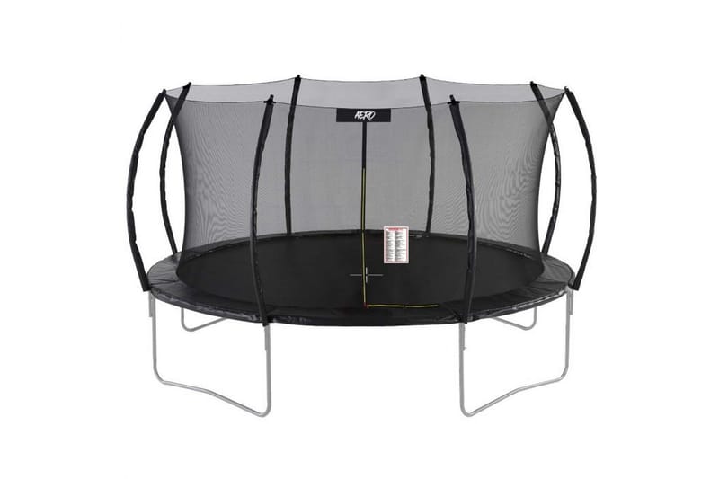 React Aero Trampoline med Beskyttelsesnett 4,27 m - Svart - Trampoliner